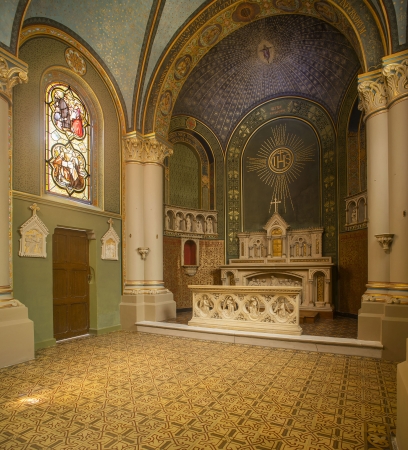 Het gerestaureerde interieur van de kapel. (Foto: Kris Vandevorst, OE)