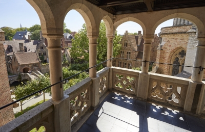Zicht op de stad vanop "het mooiste balkon van Brugge". (Foto: OE, Kris Vandevorst)