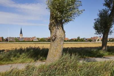 Westkapelle is een rustig dorp in de polders van Knokke-Heist.